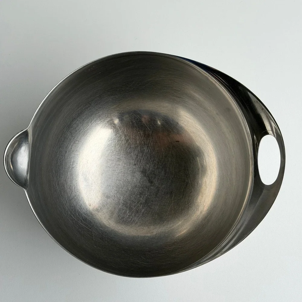 Vintage 1985 Michael Graves Design‎ Stainless Steel Footed Mixing Bowl Italian
